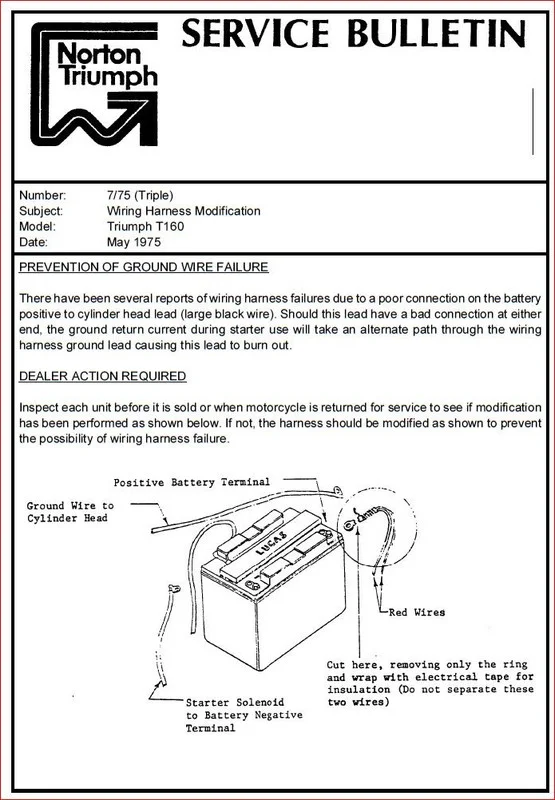 Need help with '75 Commando Mark III Electric Start