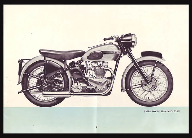 TRIUMPH T 100 R / T 100 RR . 1955/57 .