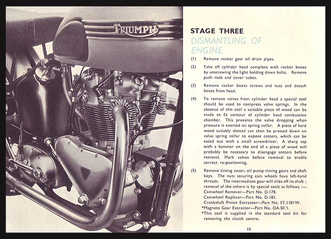 TRIUMPH T 100 R / T 100 RR . 1955/57 .