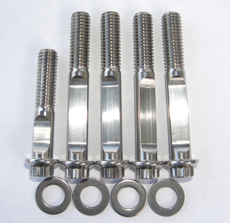 Waisted triangular bolts/studs for Maney cylinders/cases