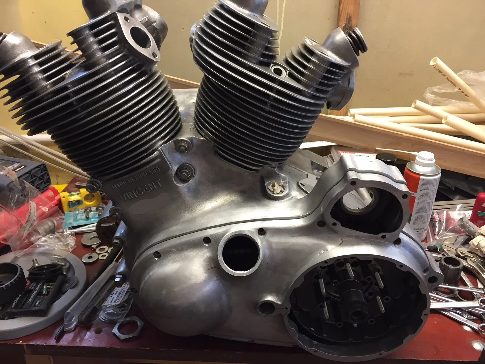 Crankcase repair (53 Vincent restoration)