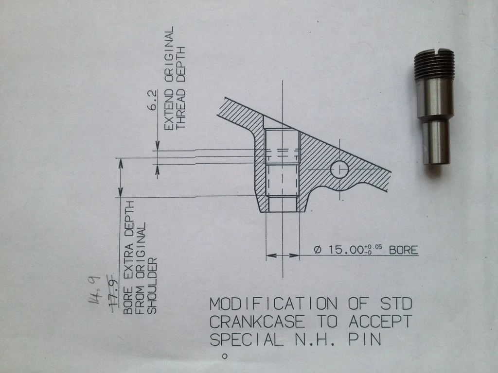 Crankcase repair (53 Vincent restoration)