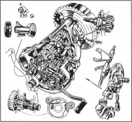 P11 Gearbox, clutch, kickstart, sprocket