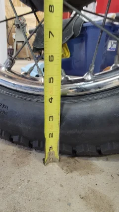 Rear tire sizes for a 1973  750 Commando.