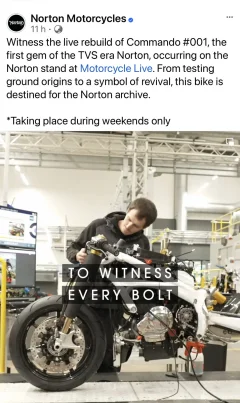 What's happening at Norton? Sale to TVS, massive investment, new bikes...