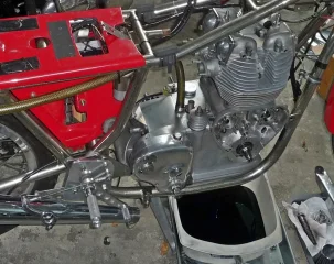 Rickman Enfield Engine removal