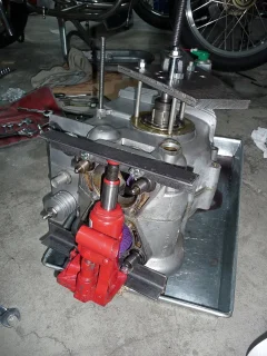 Rickman Enfield Engine removal