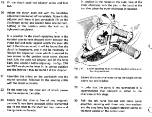 Clutch adjustment concern