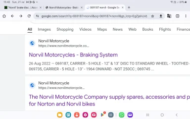 "Norvil" brake disc .