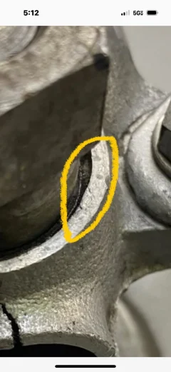 Fork Slider cracking below the axle