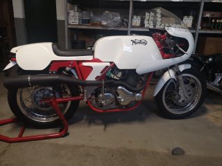 Norman White Commando 750 Short Stroke Track Bike