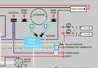 Wiring a solid state rectifier