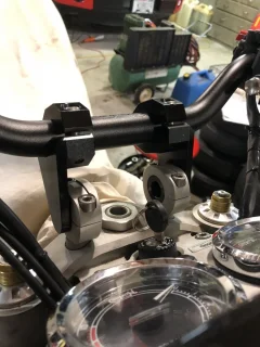 Completed Handlebar Risers