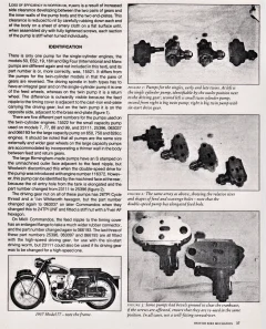 Difference between 3 start and 6 start oil pump?