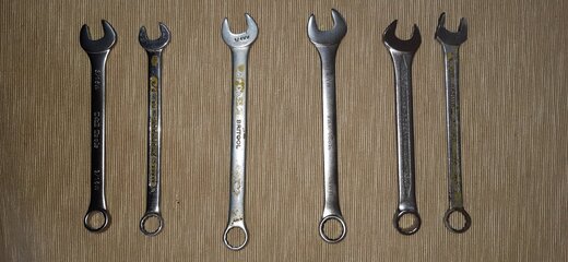 Imperial size spanners